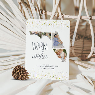 Cartes Pour Fêtes Annuelles Les souhaits chauds   Multi Photo Floride