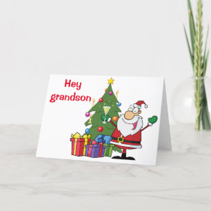 Cartes Pour Fêtes Annuelles LES SOUHAITS DE NOËL DE super GRANDSON