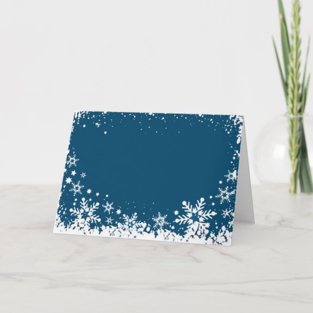 CARTES POUR FÊTES ANNUELLES LES SOUHAITS D'HIVER (Devant)