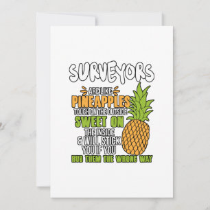 Cartes Pour Fêtes Annuelles Les Surveyeurs Sont Comme Des Ananas.