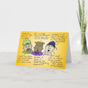 Cartes Pour Fêtes Annuelles Les Trois Hommes Pas Si Sages