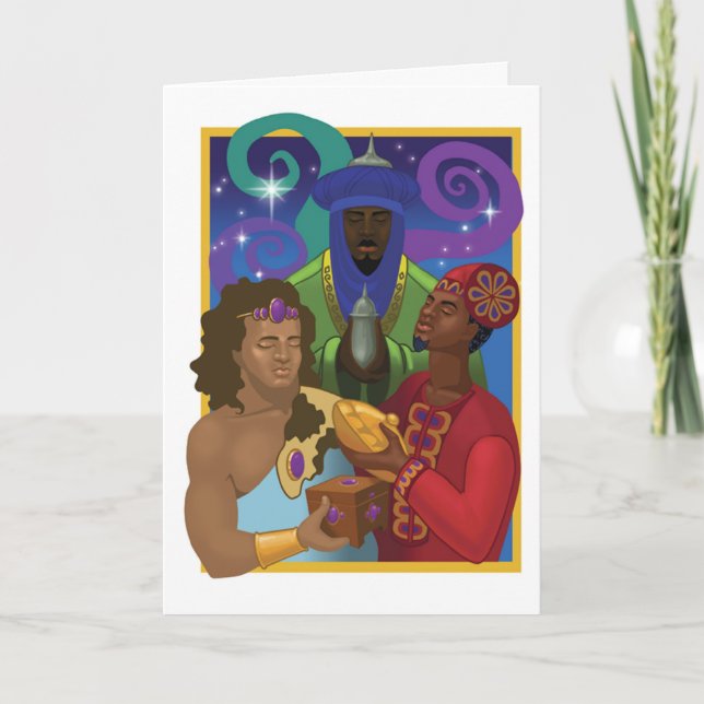 Cartes Pour Fêtes Annuelles Les trois rois (Devant)