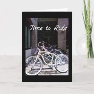 CARTES POUR FÊTES ANNUELLES LES VÉLOS DE CHARLESTON GREETING CARD