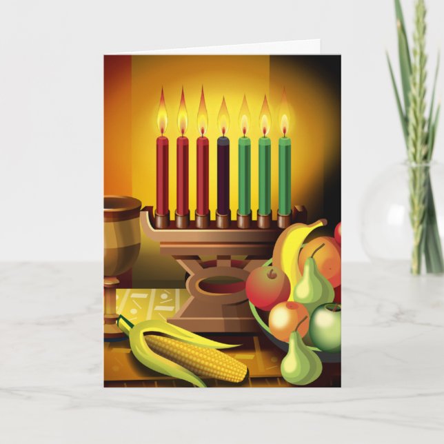 Cartes Pour Fêtes Annuelles L'Esprit de Kwanzaa (Devant)