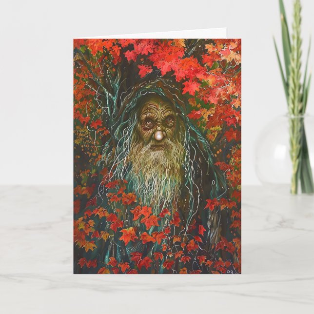 Cartes Pour Fêtes Annuelles L'esprit de la forêt Halloween (Devant)