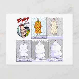 Cartes Pour Fêtes Annuelles Let It Snow