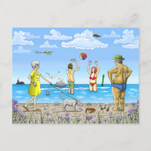 Cartes Pour Fêtes Annuelles L'été à la plage