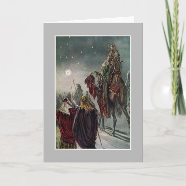 Cartes Pour Fêtes Annuelles L'étoile de Bethlehem (Devant)