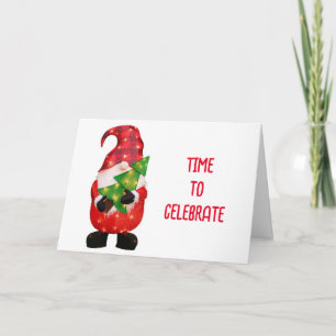CARTES POUR FÊTES ANNUELLES LET'S EAT, LET'S DRINK & LET'S BE MERRY HOLIDAY CA