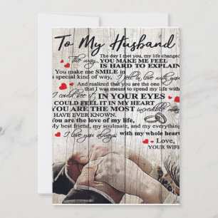 Cartes Pour Fêtes Annuelles Lettre à mon mari   Nouveau décor
