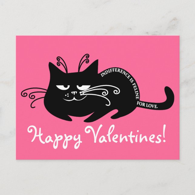 Cartes Pour Fêtes Annuelles Lettre d'amour de mon chat : langue féline (Devant)
