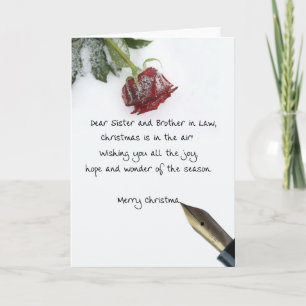 Cartes Pour Fêtes Annuelles Lettre de noël de Soeur & Frère