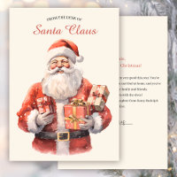 Lettre de Noël du bureau du Père Noël