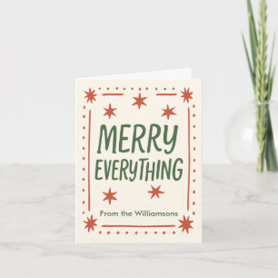 Cartes Pour Fêtes Annuelles Lettre de Noël tout joyeux rétro dessinée à la mai
