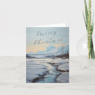 Cartes Pour Fêtes Annuelles LETTRE Familiale Personnalisée HIVER CADRE DE Noël