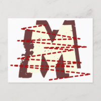 LETTRE MONOGRAPHIQUE vintage URBAIE DÉSACRÉE