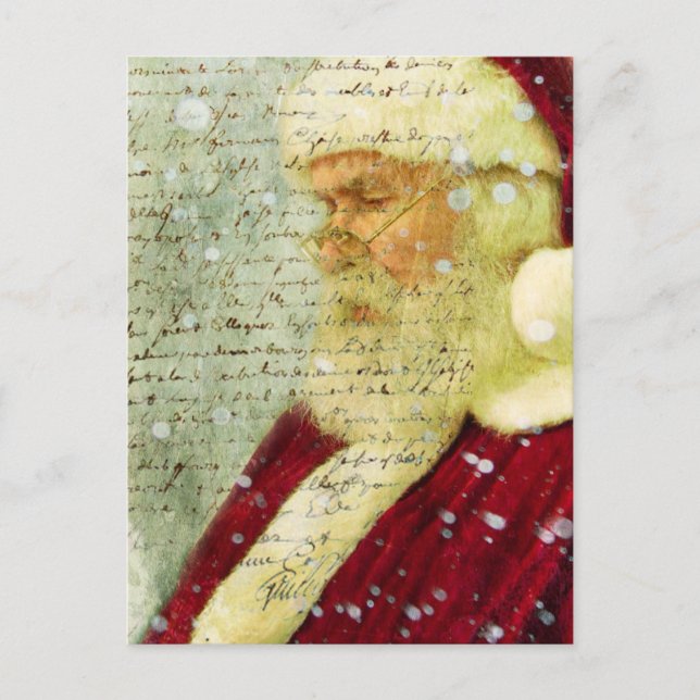 Cartes Pour Fêtes Annuelles Lettre pour Père Noël (Devant)