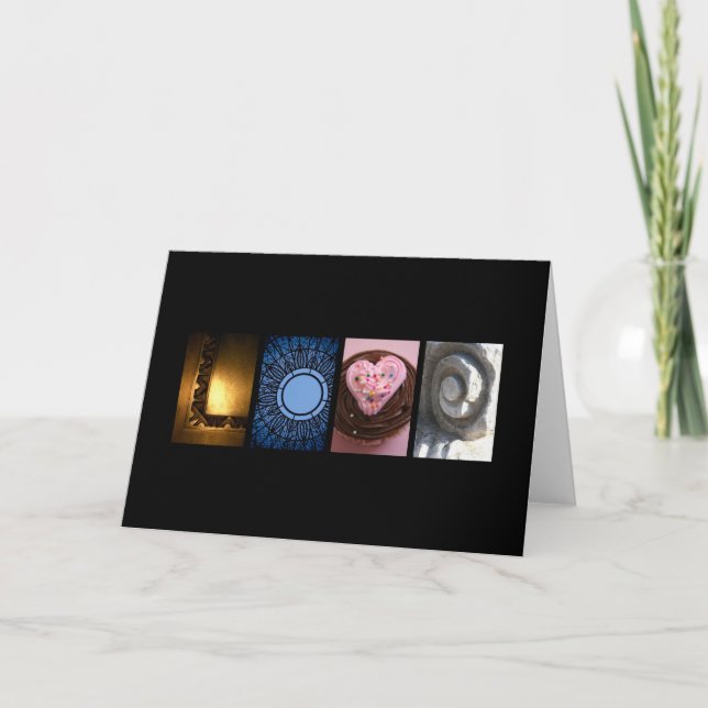 Cartes Pour Fêtes Annuelles Lettres d'amour (Devant)