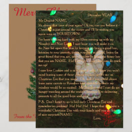 Cartes Pour Fêtes Annuelles Lettres du Père Noël Angel Lights