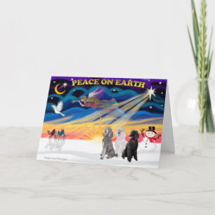 Cartes Pour Fêtes Annuelles Lever du soleil de Noël - Trois canicules standard