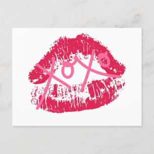 Cartes Pour Fêtes Annuelles Lèvres XOXO