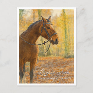 Cartes Pour Fêtes Annuelles Lexington KY Horse Capital   Aquarelle