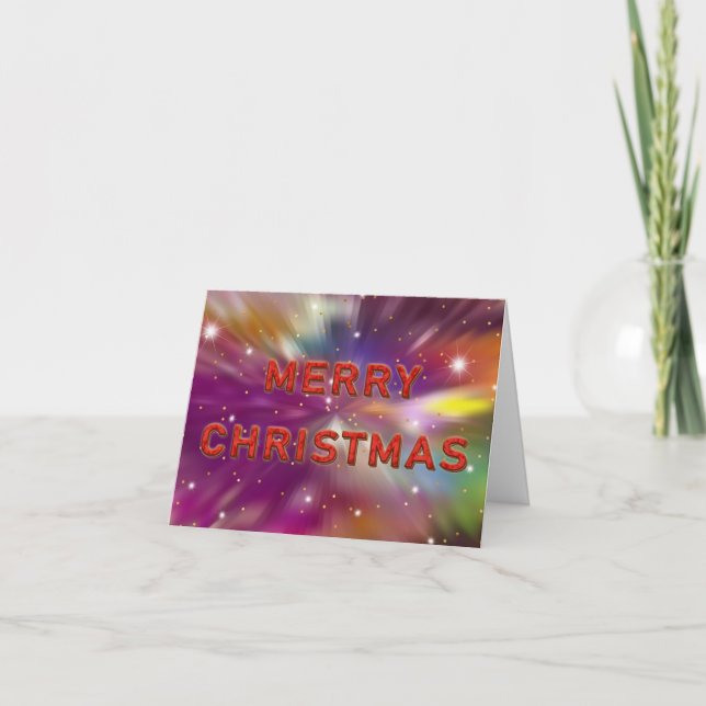 Cartes Pour Fêtes Annuelles L'explosion cosmique de Noël (Devant)