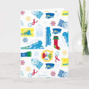 Cartes Pour Fêtes Annuelles L'Express polaire   Motif d'icône de Noël