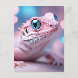 Cartes Pour Fêtes Annuelles Lézard rose