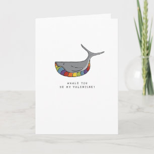 Cartes Pour Fêtes Annuelles LGBT   Saint valentin   Baleine   fierté  