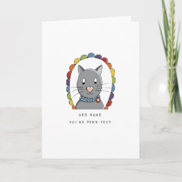 Cartes Pour Fêtes Annuelles LGBT | Saint Valentin | Chat | fierté |