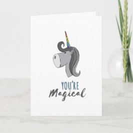 Cartes Pour Fêtes Annuelles LGBT | Saint Valentin | Unicorne | Vous êtes magiq
