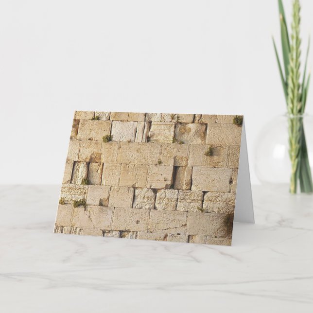 Cartes Pour Fêtes Annuelles L'HaKotel (Le Mur Occidental) À L'Avant (Devant)