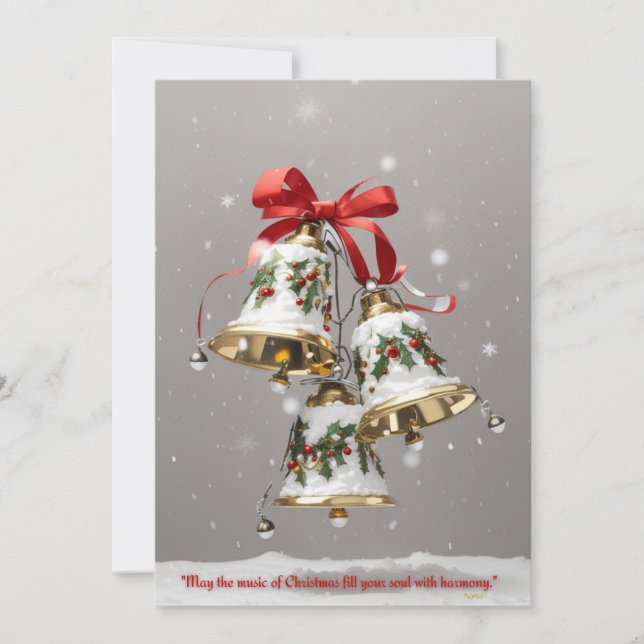 Cartes Pour Fêtes Annuelles L'harmonie de Noël : Que la musique remplisse votr (Devant)