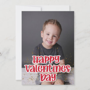 Cartes Pour Fêtes Annuelles L'Heureuse Sainte-Valentin photo de mignon enfant