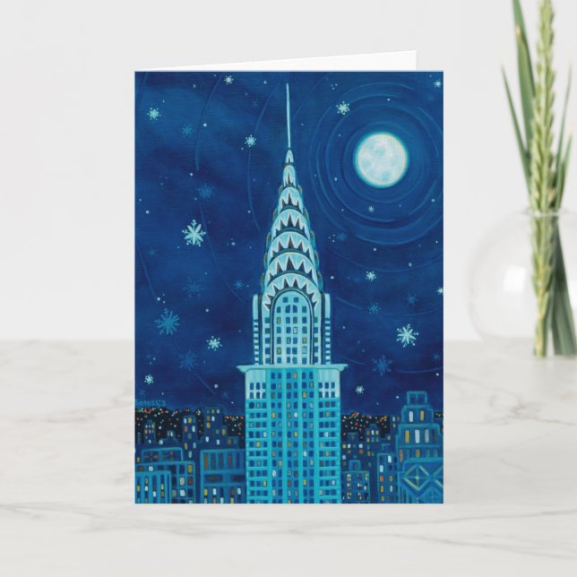 Cartes Pour Fêtes Annuelles L'hiver à New York City Card (Devant)