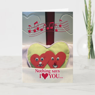 Cartes Pour Fêtes Annuelles L'humour de la Saint-Valentin - Deux cœurs au lit