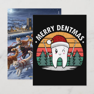 Cartes Pour Fêtes Annuelles L'hygiéniste dentaire préféré du Père Noël sauve N