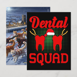 Cartes Pour Fêtes Annuelles L'hygiéniste dentaire préféré du Père Noël sauve N