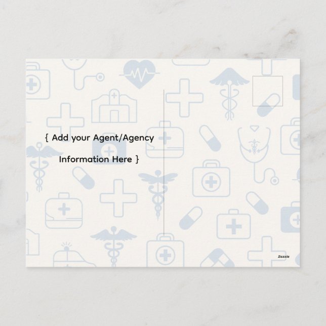 Cartes Pour Fêtes Annuelles Licensed Insurance Agent Marketing Postcard – 2026 (Dos)