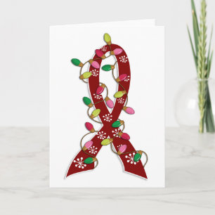Cartes Pour Fêtes Annuelles Lickle Cell Disease Christmas Lights Ribbon