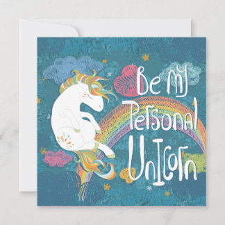 Cartes Pour Fêtes Annuelles Licorne