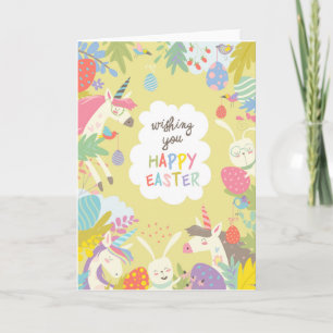 Cartes Pour Fêtes Annuelles licorne de pâques