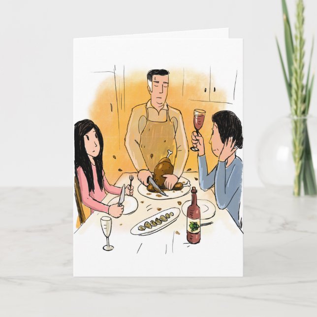 Cartes Pour Fêtes Annuelles L'Idée Parfaite De Thanksgiving (Devant)