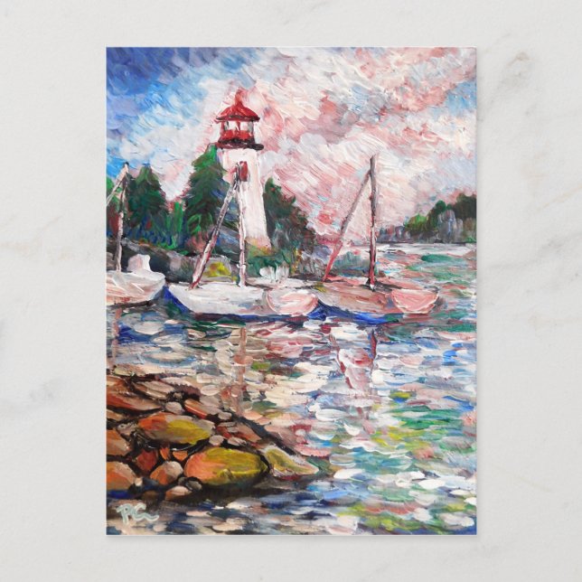 Cartes Pour Fêtes Annuelles Light House (Devant)