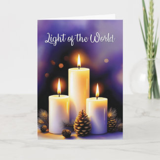 Cartes Pour Fêtes Annuelles Light of the World Christmas Greeting Card