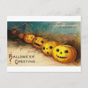 Cartes Pour Fêtes Annuelles Ligne Citrouille - Curioser et Curioser