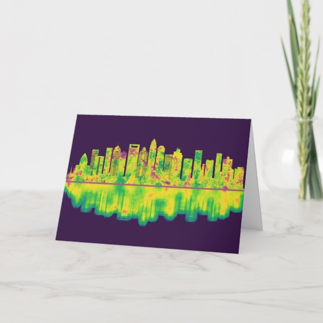 Cartes Pour Fêtes Annuelles Ligne de Charlotte Caroline du Nord (Devant)