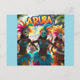 Cartes Pour Fêtes Annuelles L'île d'Aruba bat son élévation