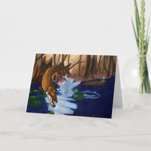 Cartes Pour Fêtes Annuelles L'illustration de gain des enfants : muskie
